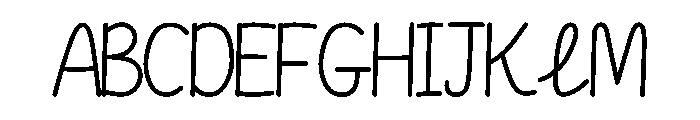 Little Regular Font UPPERCASE