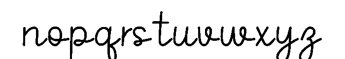 Little Regular Font LOWERCASE