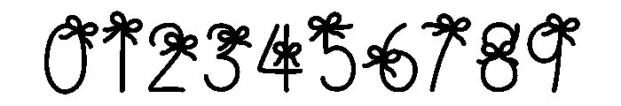 Little Ribbon Font OTHER CHARS