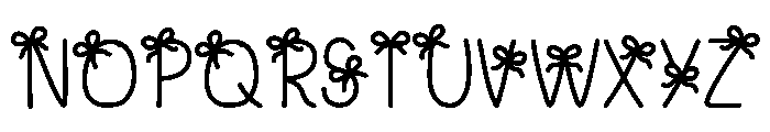 Little Ribbon Font LOWERCASE
