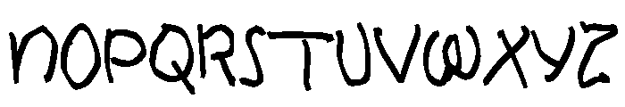 Little Scribbles Font UPPERCASE
