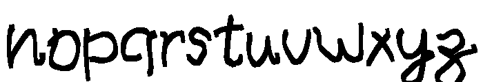 Little Scribbles Font LOWERCASE