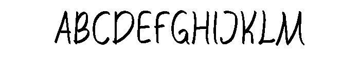 Little September Font UPPERCASE