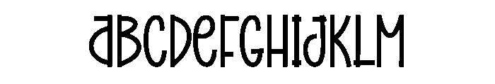Little Snowy Font UPPERCASE