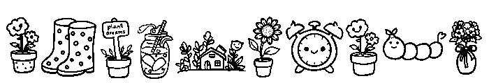 Little Spring Doodles Font OTHER CHARS