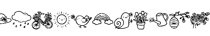 Little Spring Doodles FONT