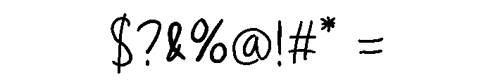Little Tales Font OTHER CHARS