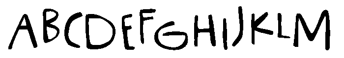 Little Trouble Font UPPERCASE