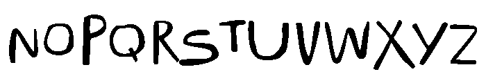 Little Trouble Font UPPERCASE