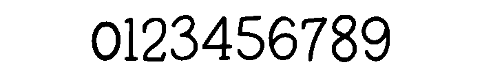 Little Typewritter Regular Font OTHER CHARS