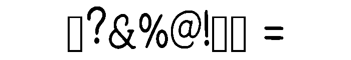 Little Typewritter Regular Font OTHER CHARS