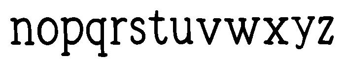 Little Typewritter Regular Font UPPERCASE