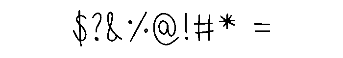 Little Whispers Regular Font OTHER CHARS