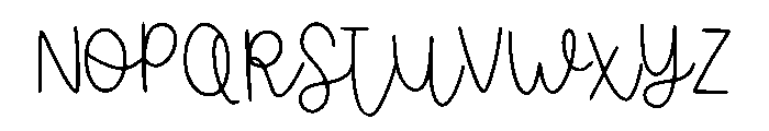 Little Whispers Regular Font UPPERCASE