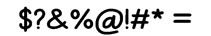 Little Wonders Font OTHER CHARS