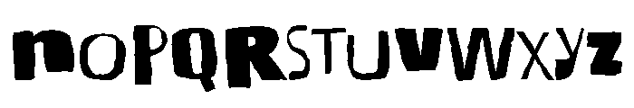 Little Wonky Font LOWERCASE