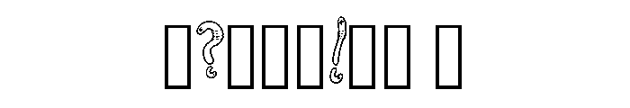 Little Worms By Squeeb  Regular Font OTHER CHARS