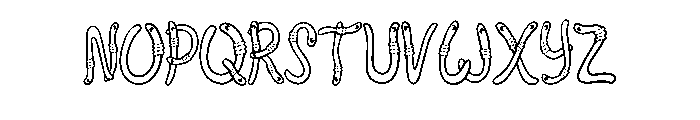 Little Worms By Squeeb  Regular Font UPPERCASE