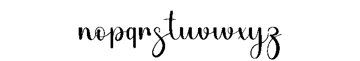 Littlebunny Font LOWERCASE