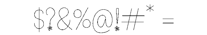 Littleflora Font OTHER CHARS