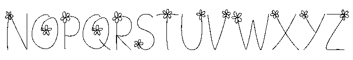 Littleflora Font UPPERCASE