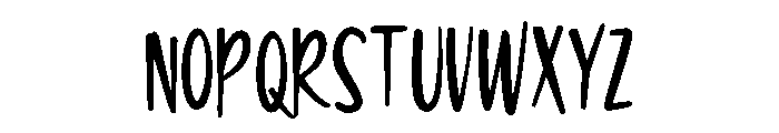 Lively Birthday Font UPPERCASE