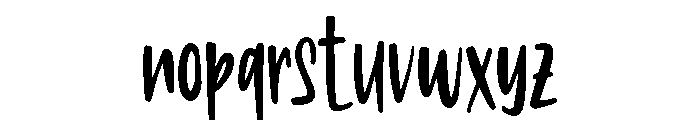Lively Birthday Font LOWERCASE