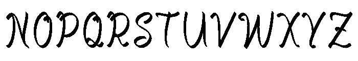 Lively Loops Font UPPERCASE