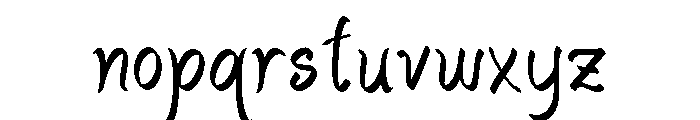 Lively Loops Font LOWERCASE