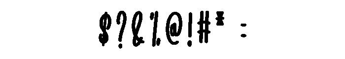 Living Positive Font OTHER CHARS