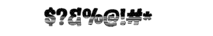 line Patriotic Font OTHER CHARS