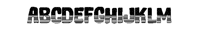 line Patriotic Font UPPERCASE