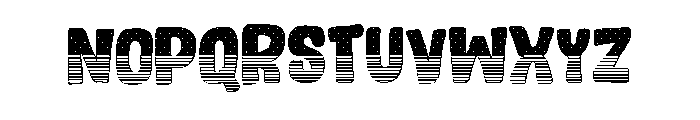 line Patriotic Font UPPERCASE