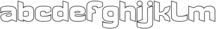 LIGHT CRUISER-Hollow otf (300) Font LOWERCASE