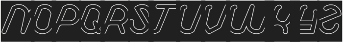LIKE THIS-Hollow-Inverse Bold otf (700) Font UPPERCASE