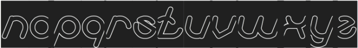 LIKE THIS-Hollow-Inverse Bold otf (700) Font LOWERCASE