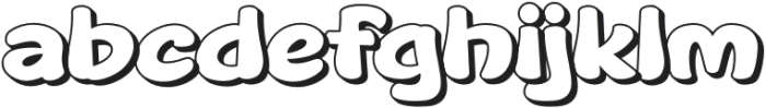 LIKEFU Shadow otf (400) Font LOWERCASE