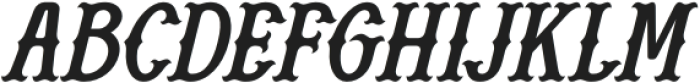 Liantero Italic otf (400) Font UPPERCASE