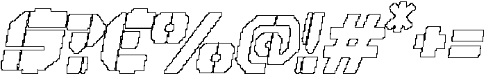 Liavin Pixel Outline otf (400) Font OTHER CHARS