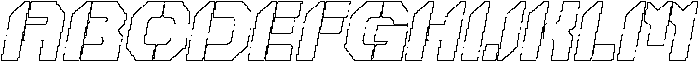 Liavin Pixel Outline otf (400) Font UPPERCASE