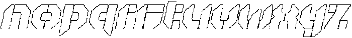 Liavin Pixel Outline otf (400) Font LOWERCASE