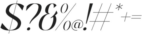 Libelux Italic otf (400) Font OTHER CHARS