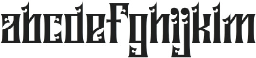 Liberok-Regular otf (400) Font LOWERCASE