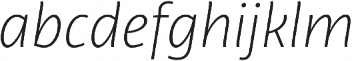 Libertad Thin Italic otf (100) Font LOWERCASE