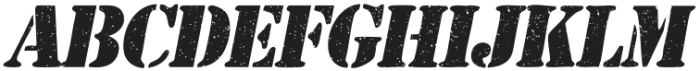 Liberty Stencil Grunge Italic otf (400) FONT