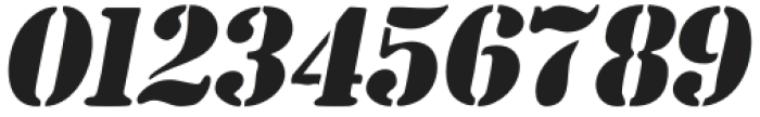 Liberty Stencil Italic otf (400) Font OTHER CHARS