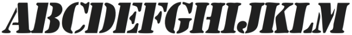 Liberty Stencil Italic otf (400) Font