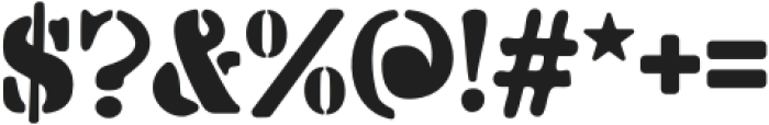 Liberty Stencil Regular otf (400) Font OTHER CHARS
