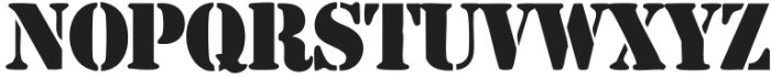Liberty Stencil Regular otf (400) Font LOWERCASE