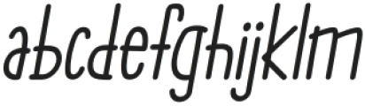 Library Italic otf (400) Font LOWERCASE